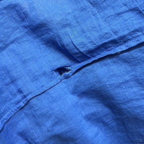 Happy Nature Royal Blue Ruffle Cotton Dress(Size Medium) - Picture 9 of 9